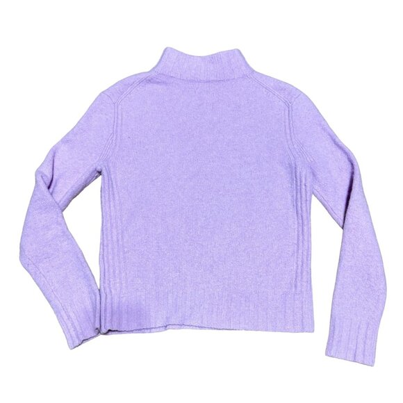 ALPACA MERINO WOOL SWEATER SZ S PURPLE LILAC SUPER DUPER SOFT MOCK NECK WOMENS - Picture 5 of 5